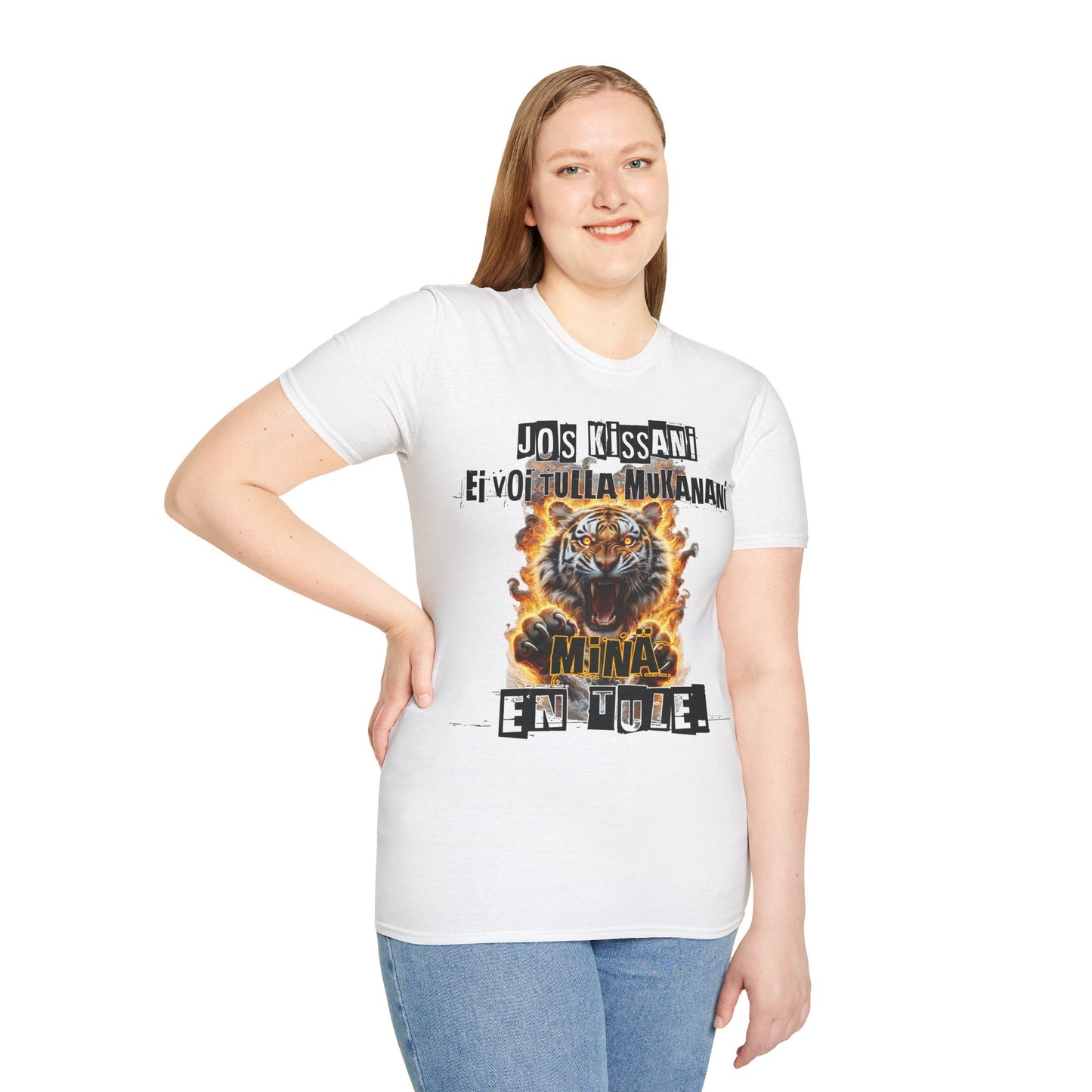 T-Paita - jos kissani ei voi tulla, minä en tule, tiikeri