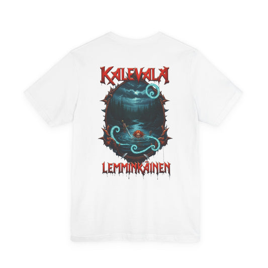 Lemminkäinen – Tuonelan musta joki Teepaita — Retro Graphic T-Shirt