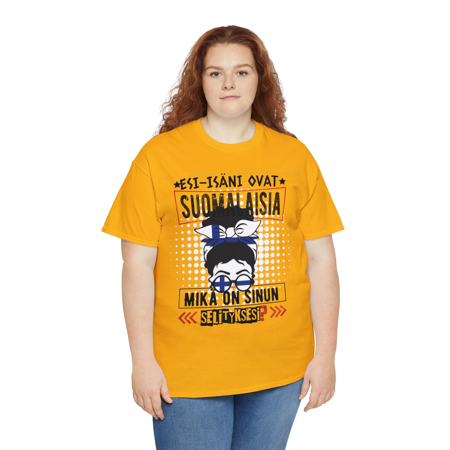 Unisex paksu puuvillainen t-paita - esi-isäni ovat suomalaisia