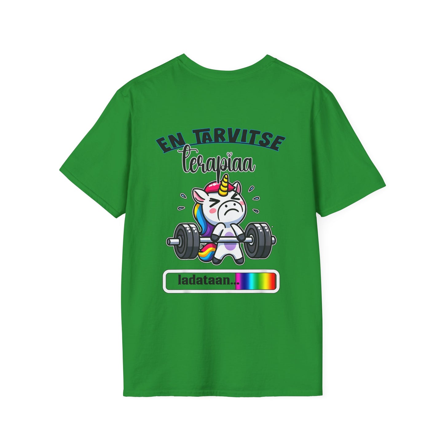 en trvii terapiaa Pehmee ja Monikäyttönen T-Paita - yksisarvinen