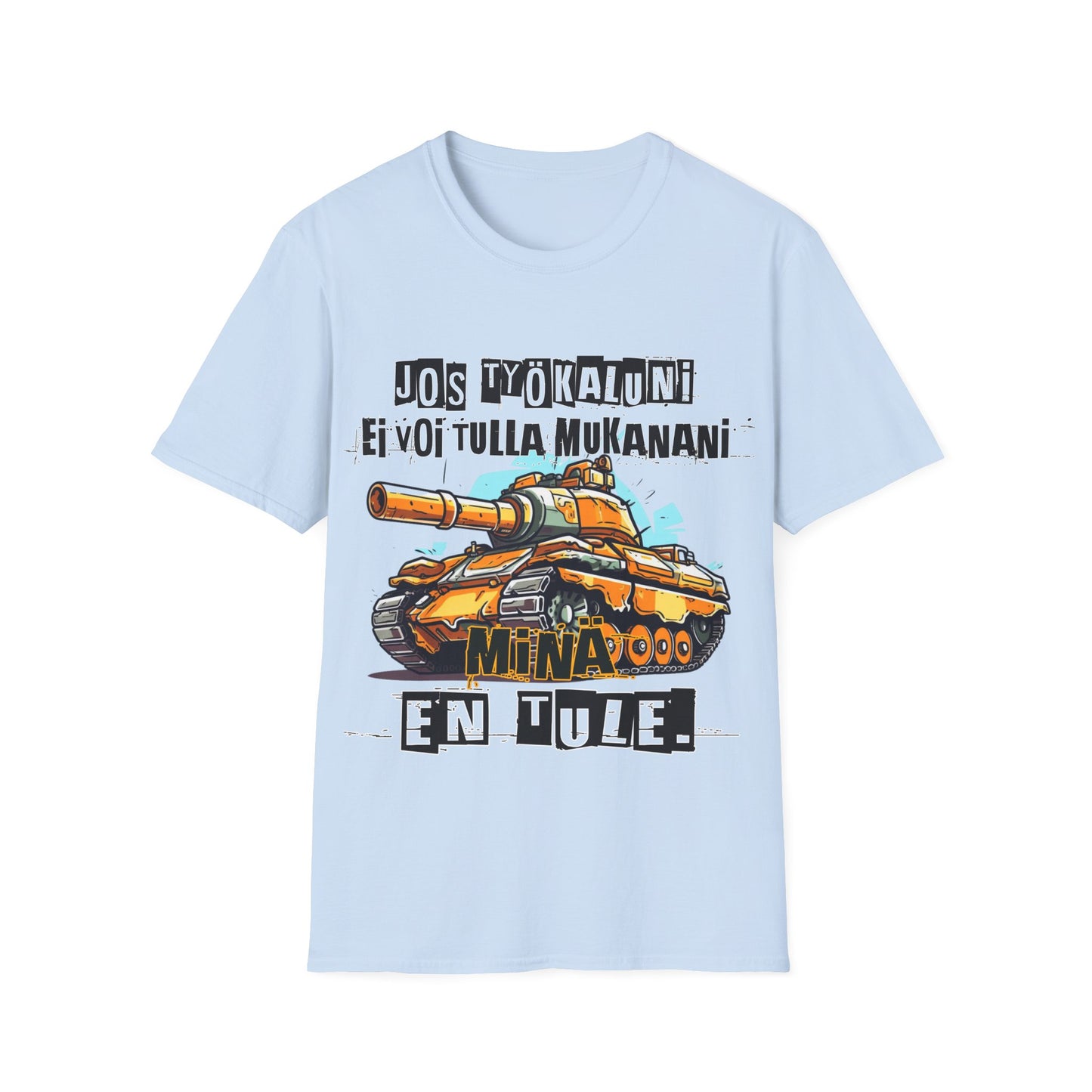 T-Paita - jos kissani ei voi tulla, minä en tule, musta kissa