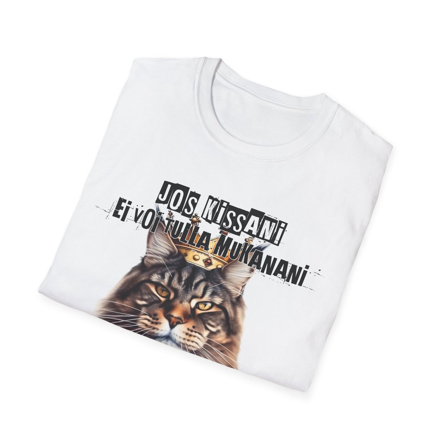 T-Paita - jos kissani ei voi tulla, minä en tule, maine coon