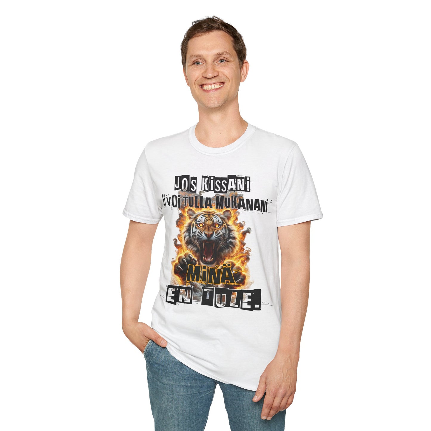 T-Paita - jos kissani ei voi tulla, minä en tule, tiikeri