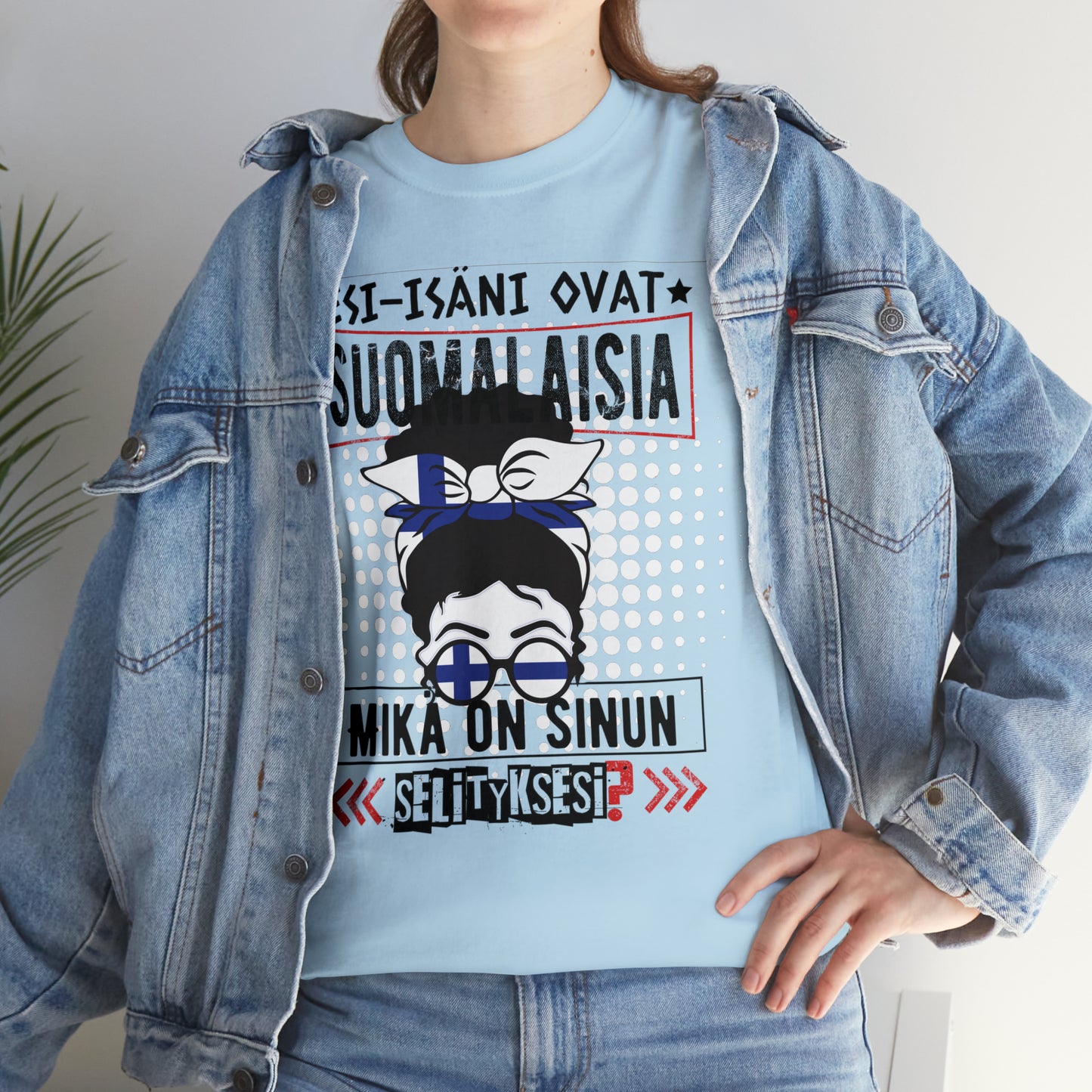 Unisex paksu puuvillainen t-paita - esi-isäni ovat suomalaisia