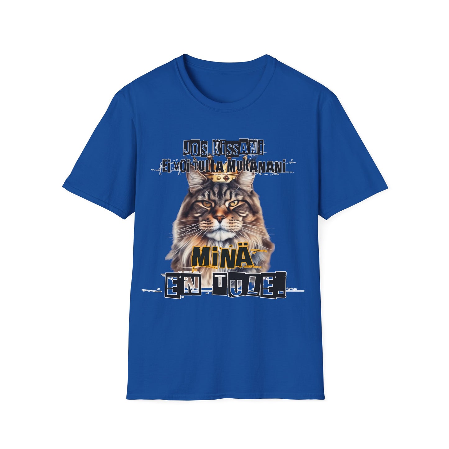 T-Paita - jos kissani ei voi tulla, minä en tule, maine coon