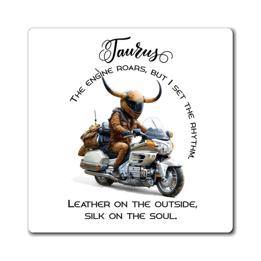 Zodiac Härkä jääkaappimagneetti, muotoon leikattu - Motoristi