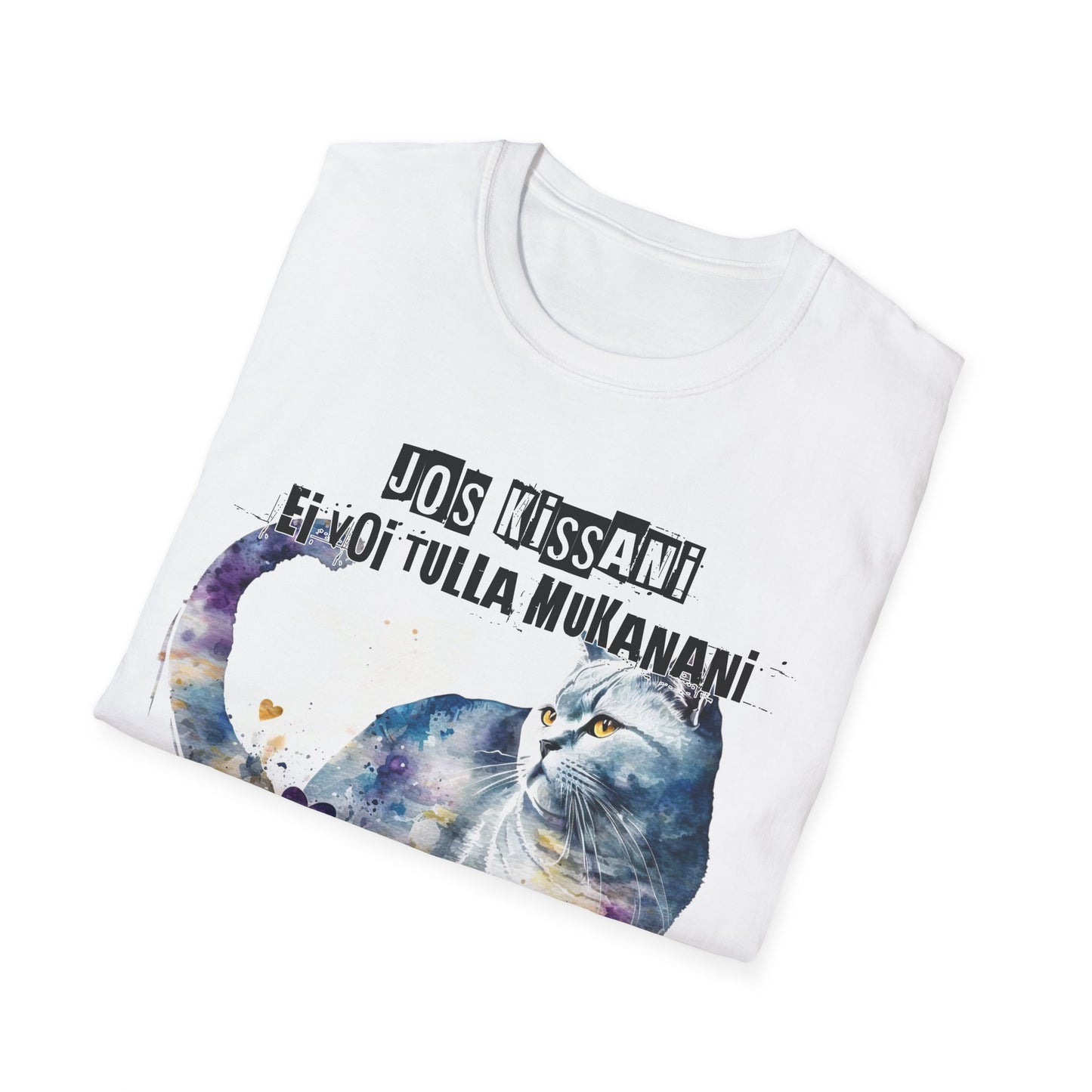 T-Paita - jos kissani ei voi tulla, minä en tule, brittish fold