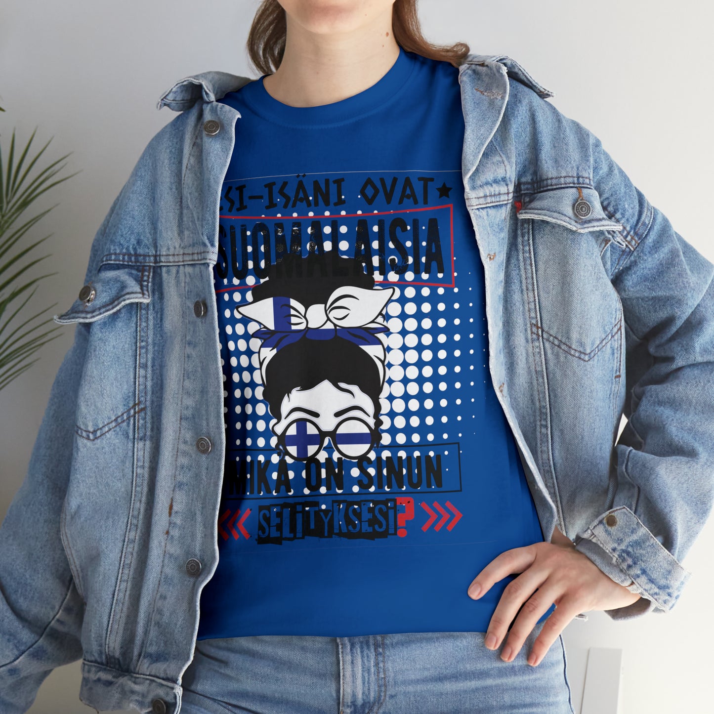 Unisex paksu puuvillainen t-paita - esi-isäni ovat suomalaisia