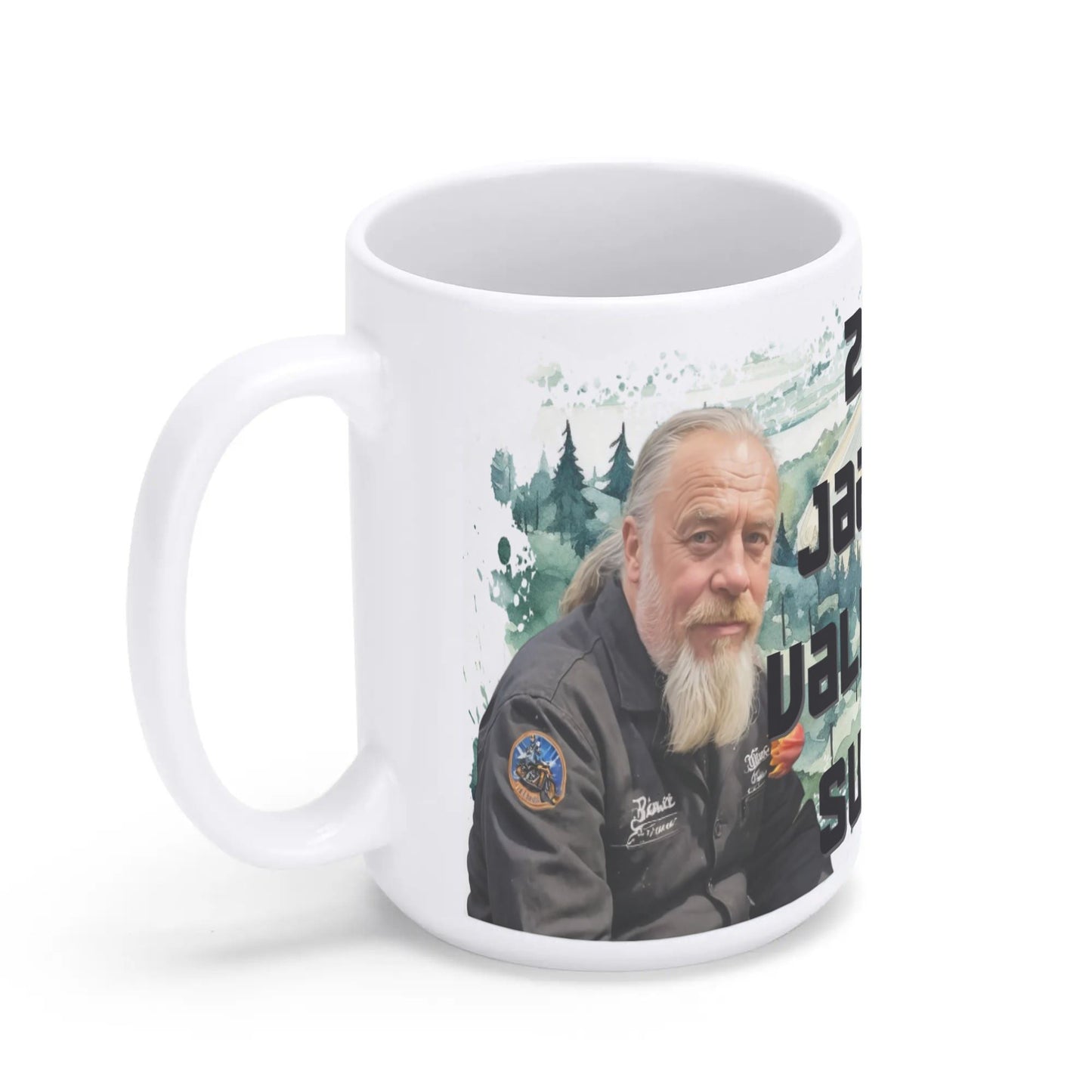 HELLLIVE muki from Lieto + motoristi ja vaikk mopon kuva sekä sun teksti