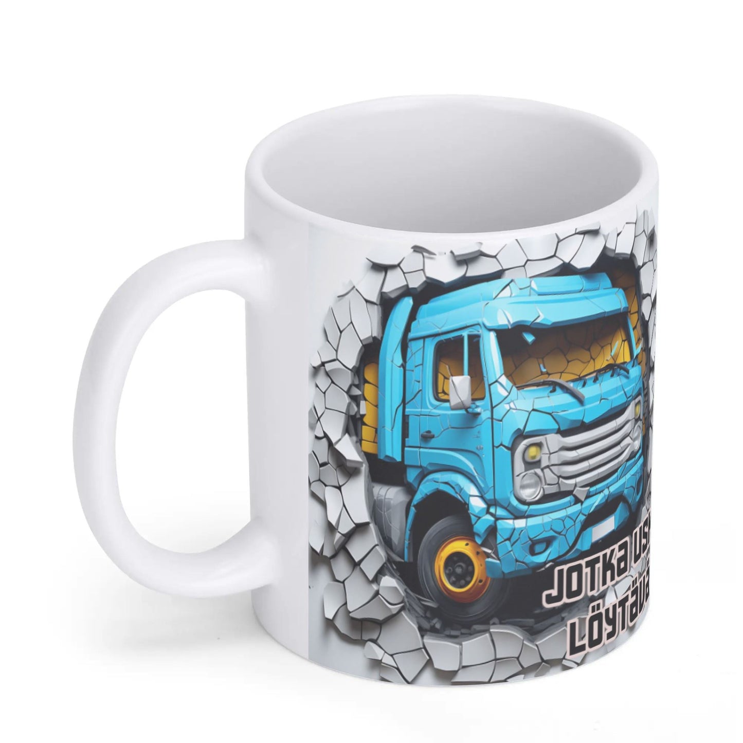 HELLLIVE muki from Lieto - betoniseinä + oma kuva muki