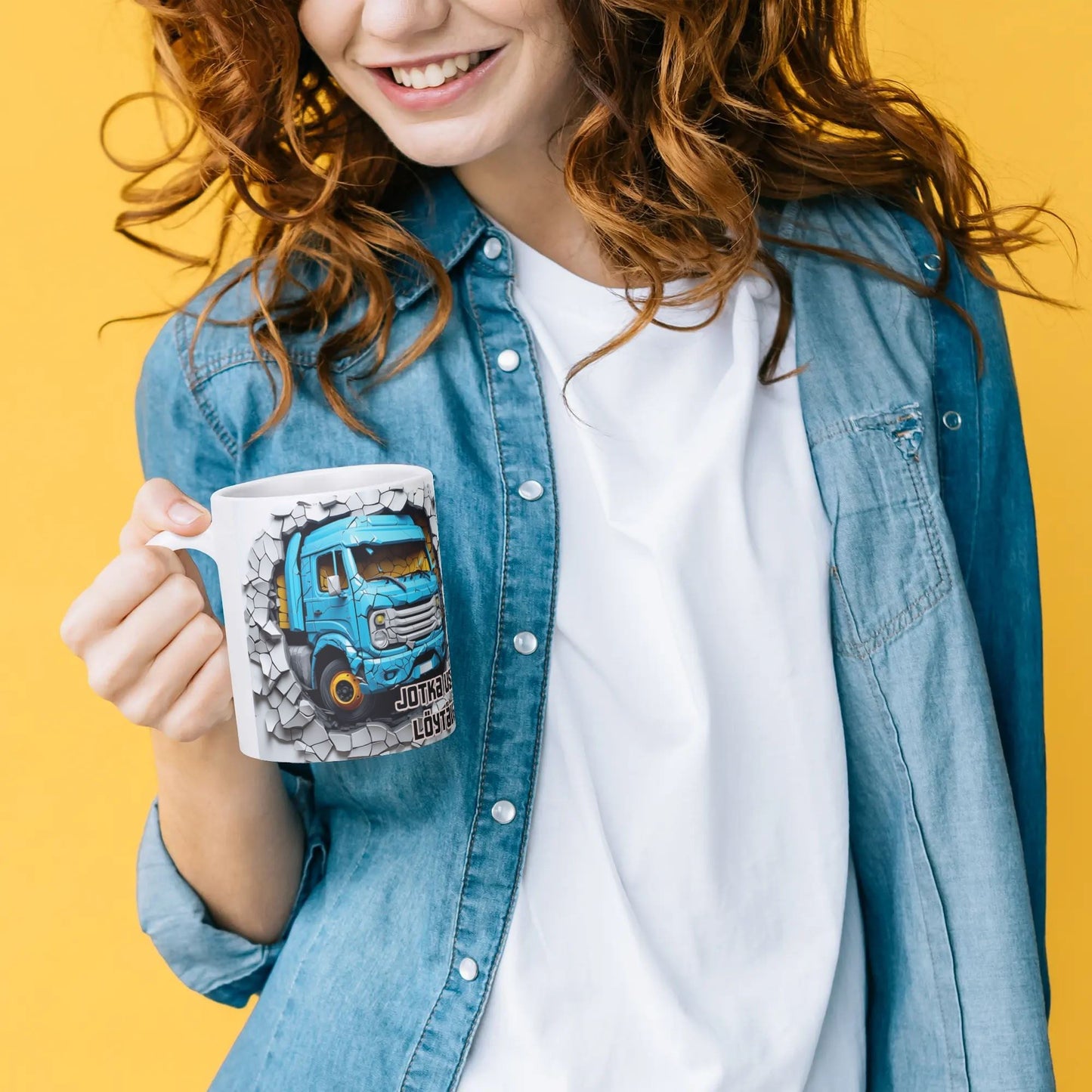 HELLLIVE muki from Lieto - betoniseinä + oma kuva muki