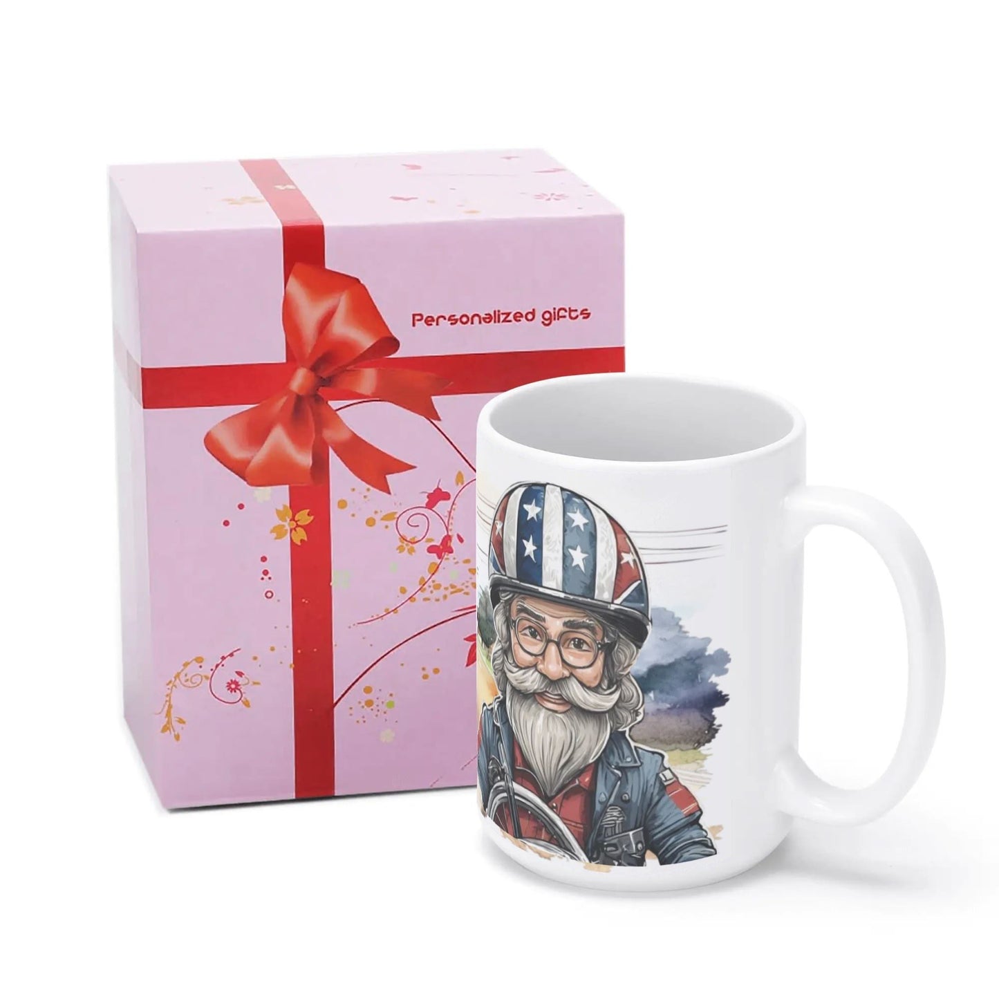 HELLLIVE muki from Lieto - kylätie + motoristi ja vaikk mopon kuva sekä sun teksti