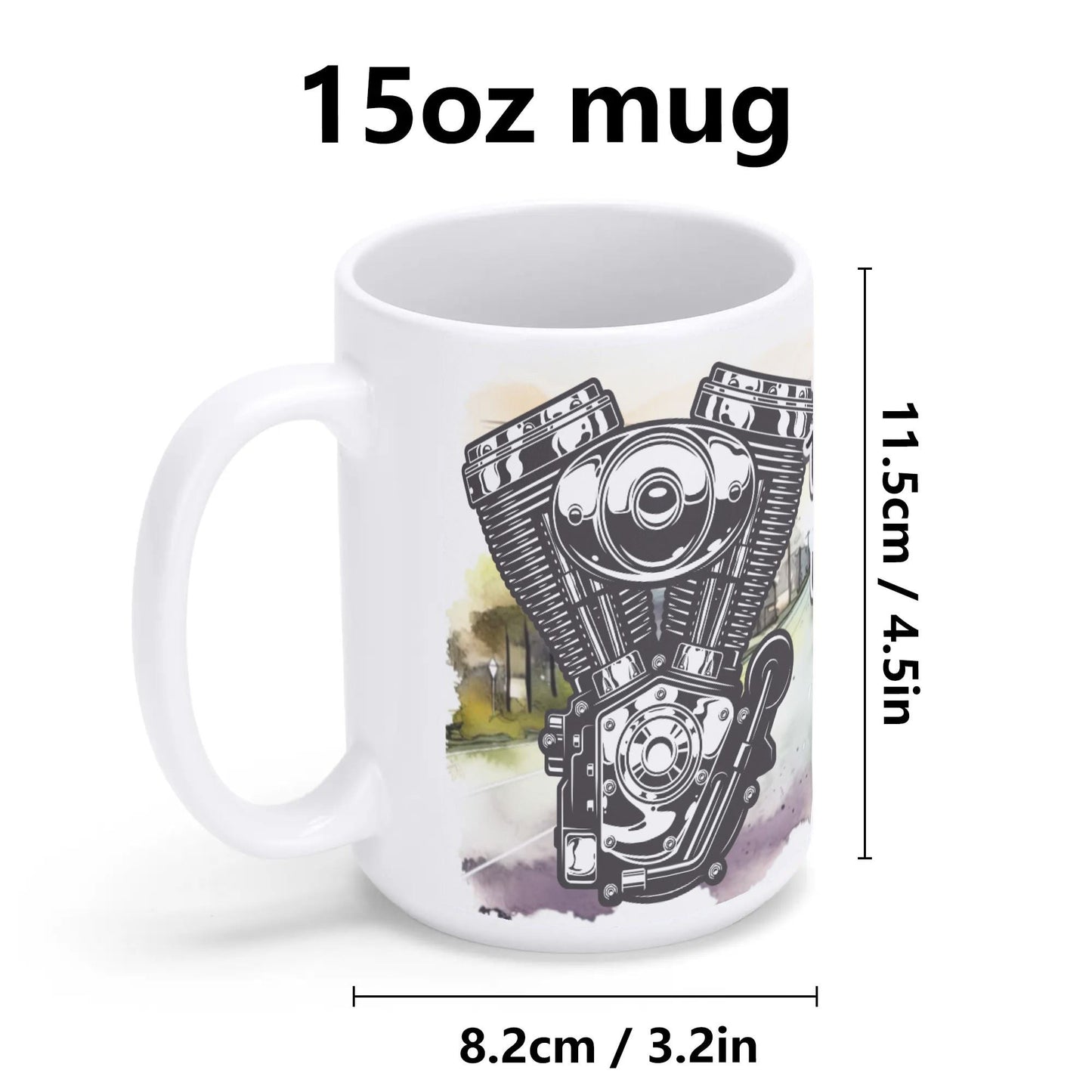 HELLLIVE muki from Lieto - kylätie + motoristi ja vaikk mopon kuva sekä sun teksti