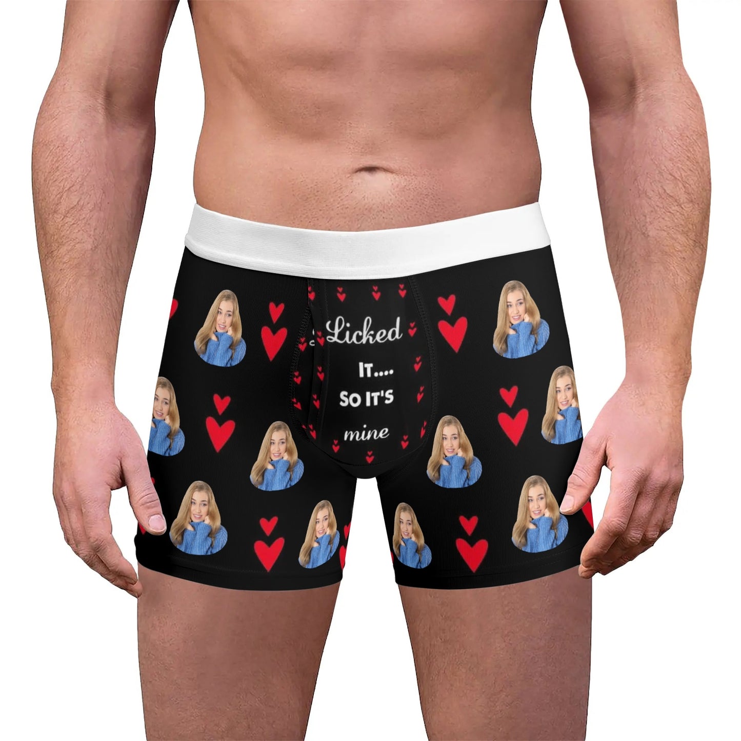 Miesten custom kalsarit - kuvalla i licked it Bokserit