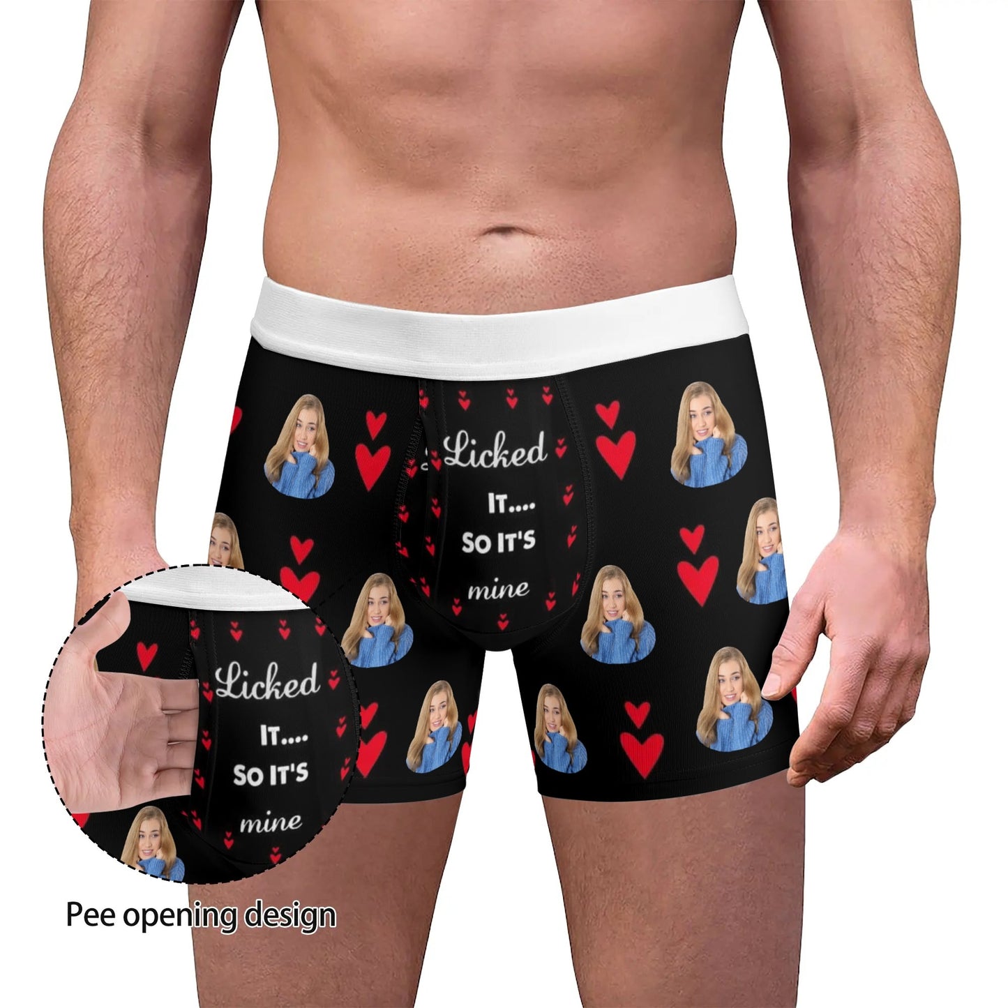 Miesten custom kalsarit - kuvalla i licked it Bokserit