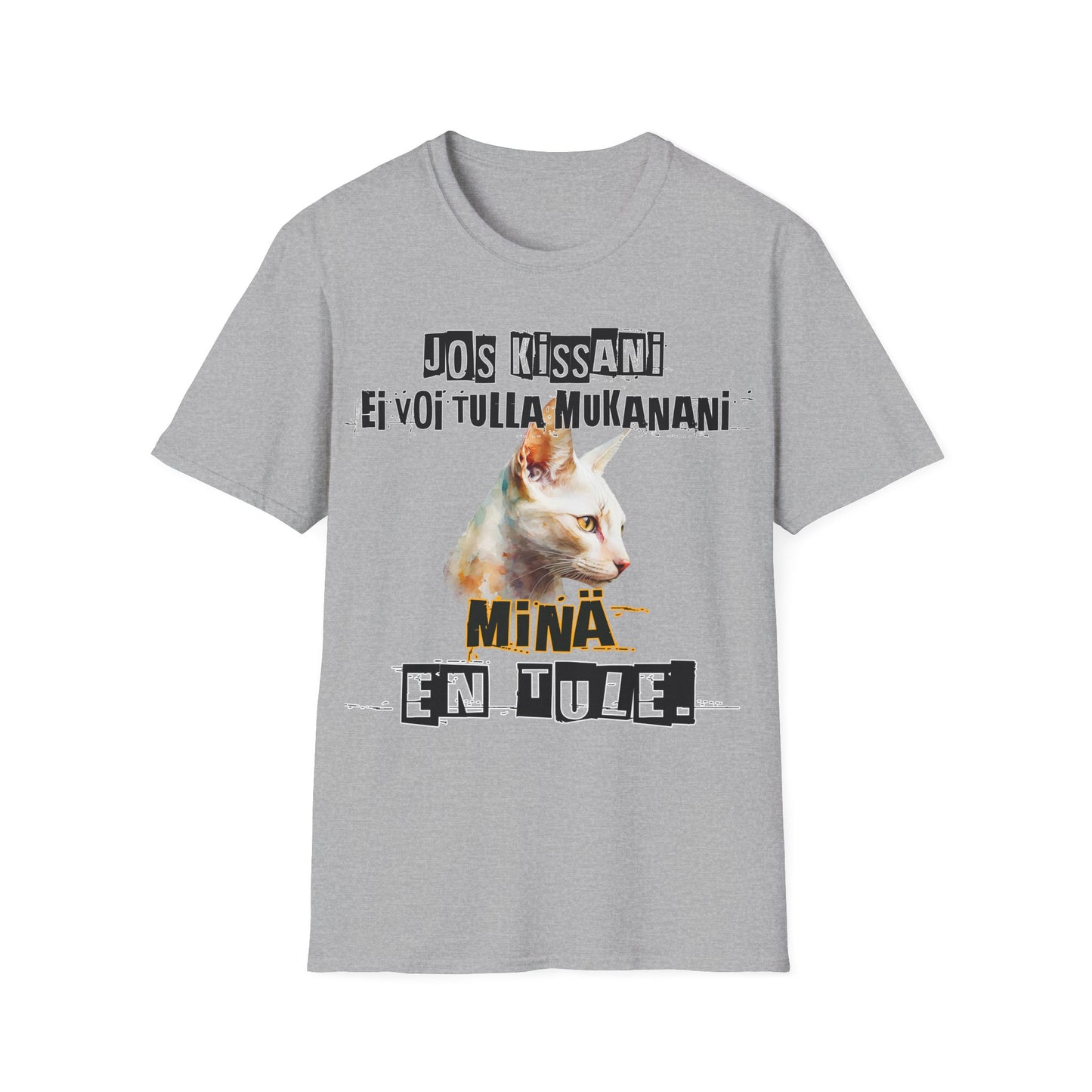 T-Paita - jos kissani ei voi tulla, minä en tule,  singapura