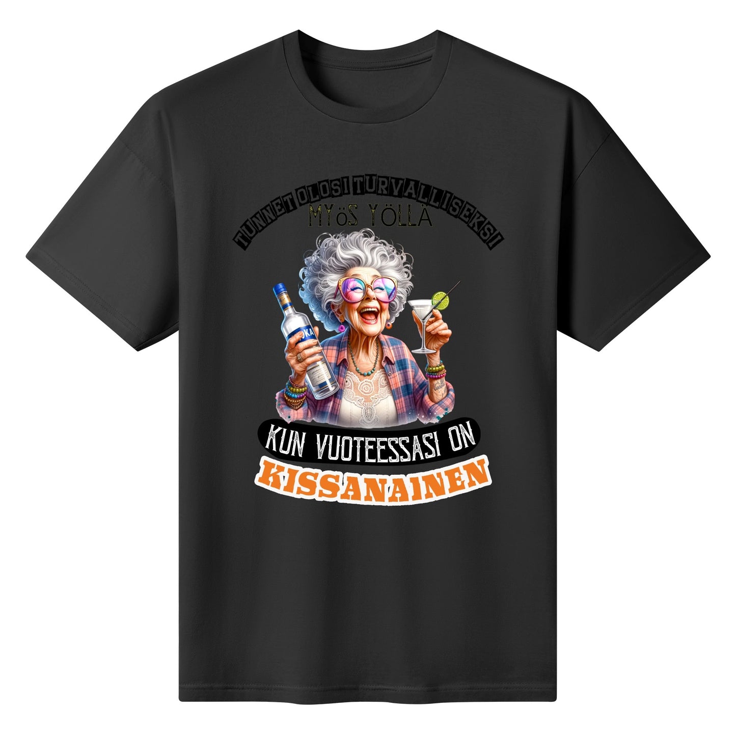 Muokkaa itse: kuva ja teksti – naisten puuvillapaita