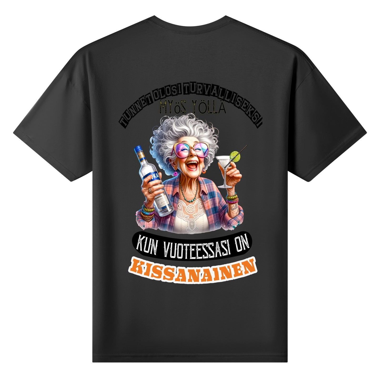 Muokkaa itse: kuva ja teksti – naisten puuvillapaita