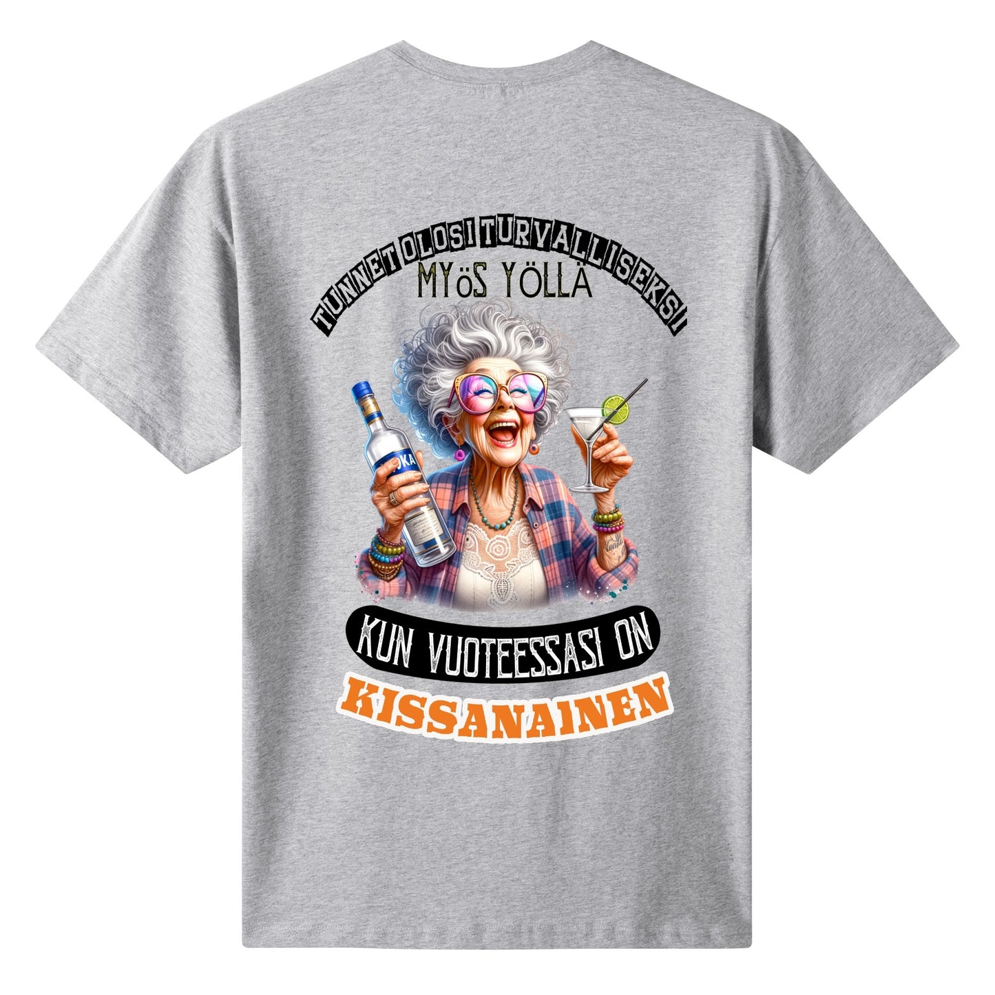 Muokkaa itse: kuva ja teksti – naisten puuvillapaita