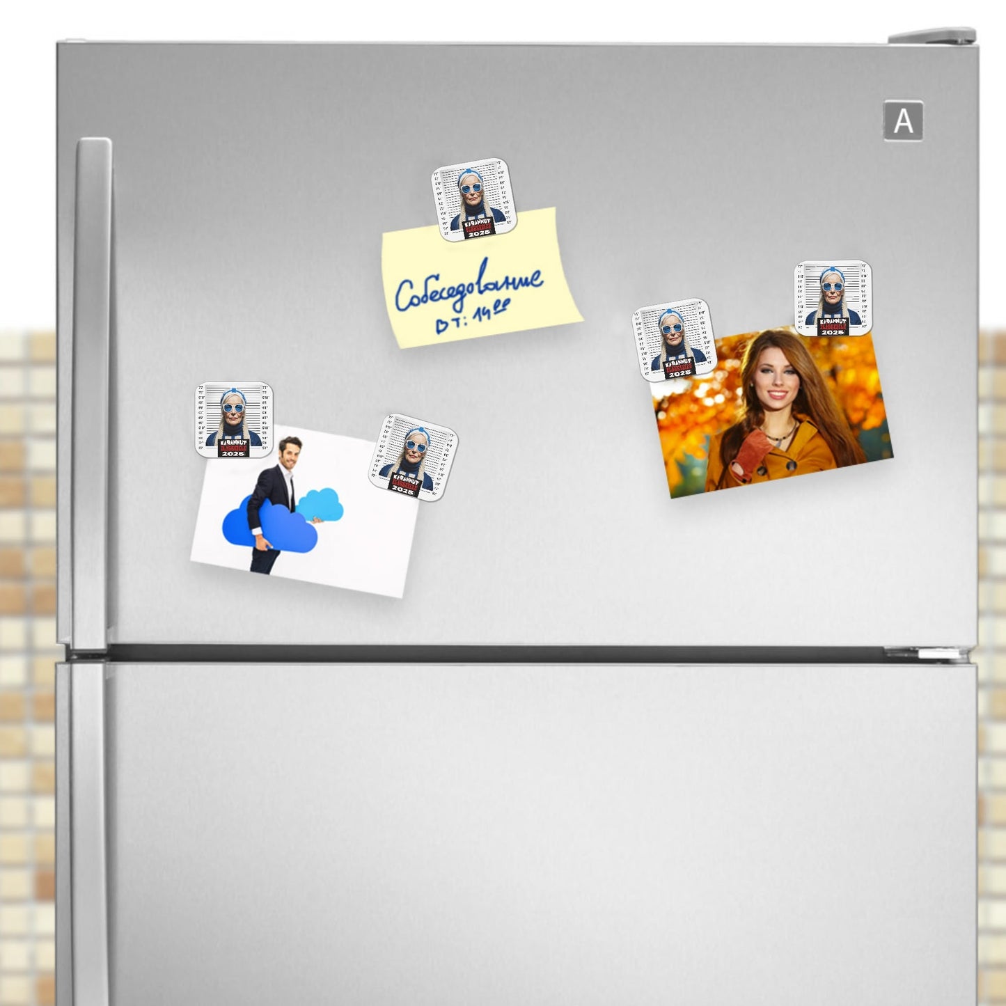 Personalized Magnetic Photos Gifts Fridge Stickers 4 Pcs