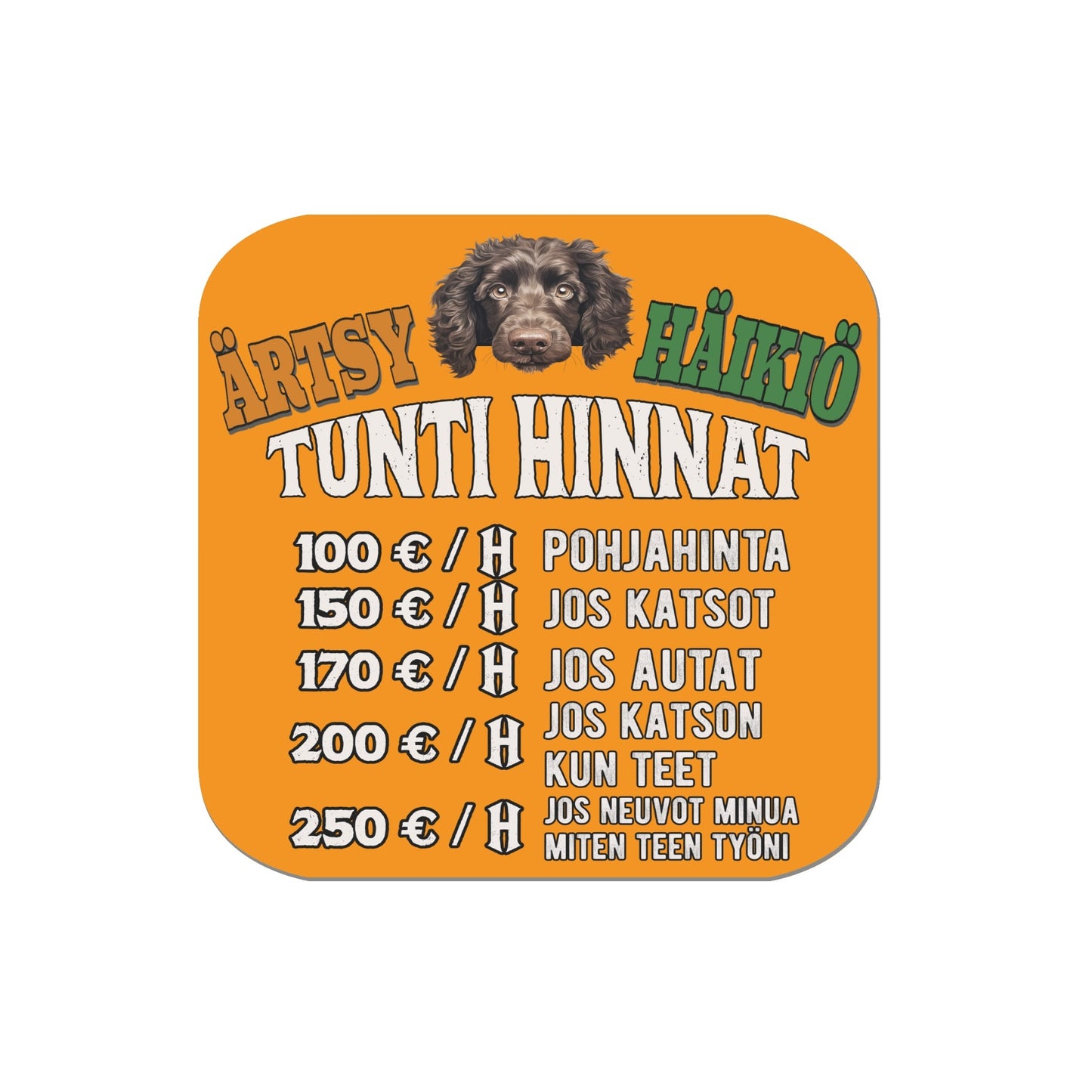 Helvetin näppärät magneettikuvat – oma tuntitaksa jääkaapin oveen! 4 Pcs from Lieto