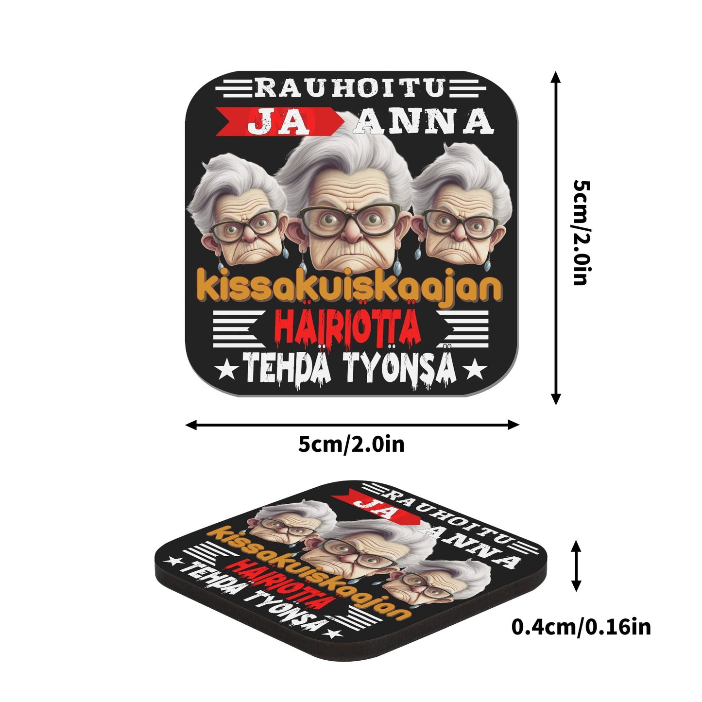 Tuunaa sun jääkaappi – kovaa muovia 4 kpl magneettikuvapaketti from lieto!