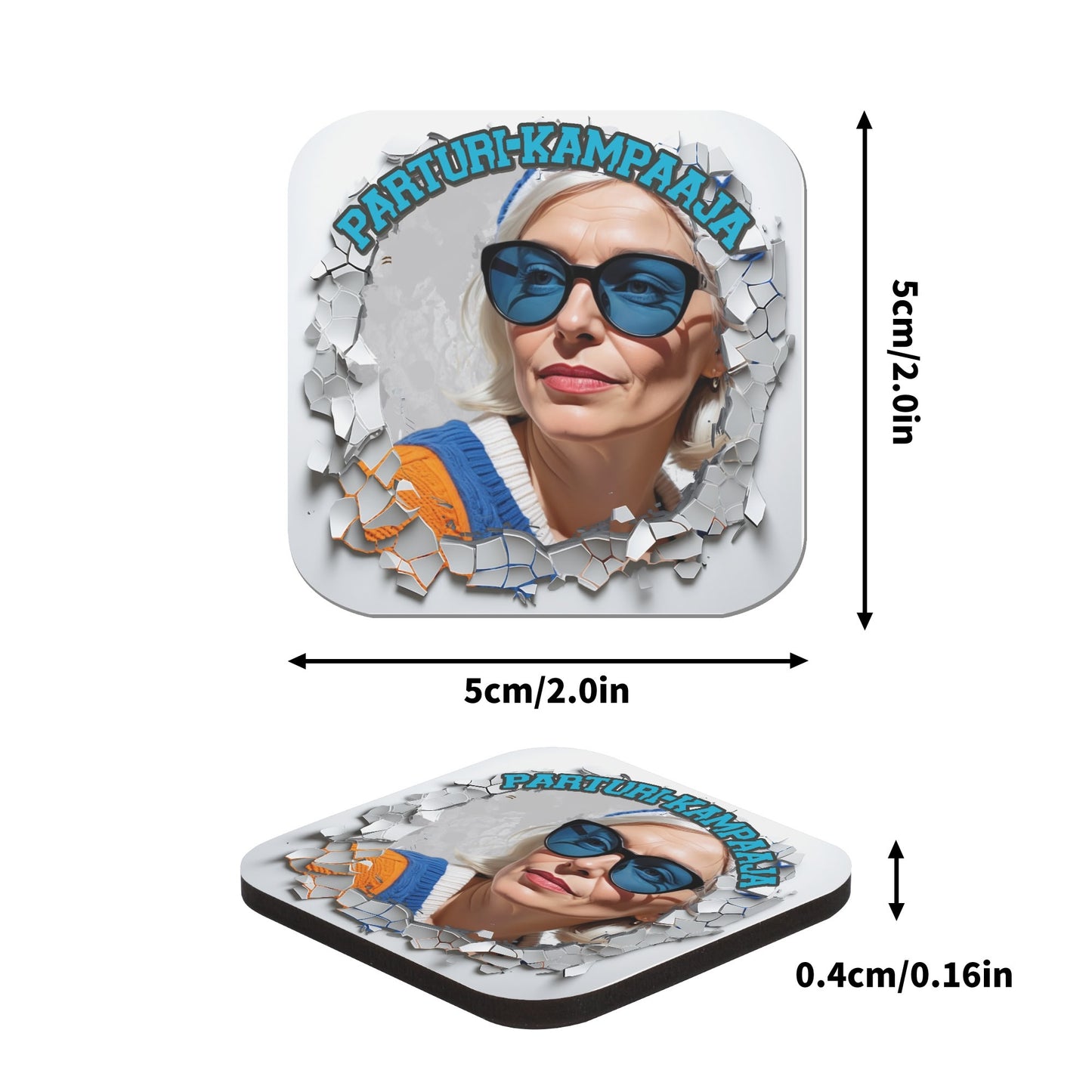 Tuunaa sun jääkaappi – Ny on kova; 4kpl magneettikuvapaketti!