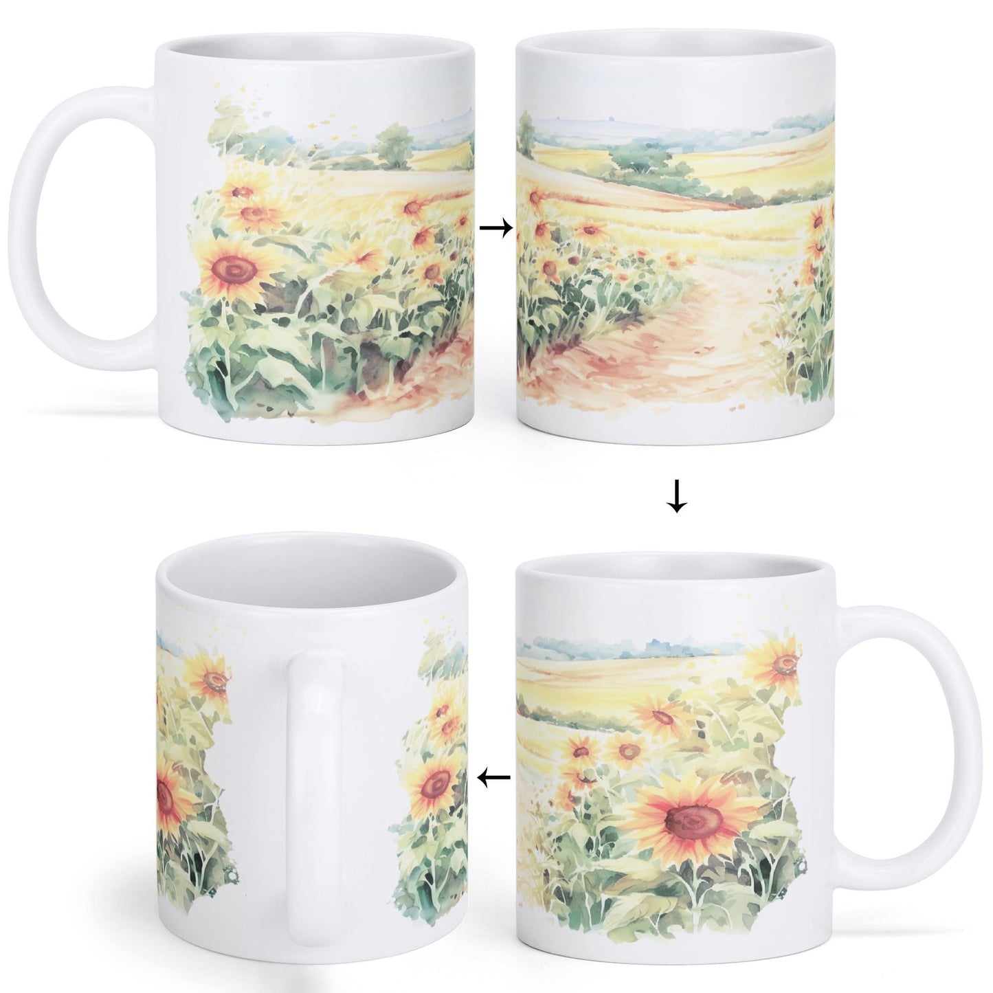 HELLLIVE muki from Lieto auringonkukat + ja omat kuvat (max 3kpl) ja tekstiä (Kopio)