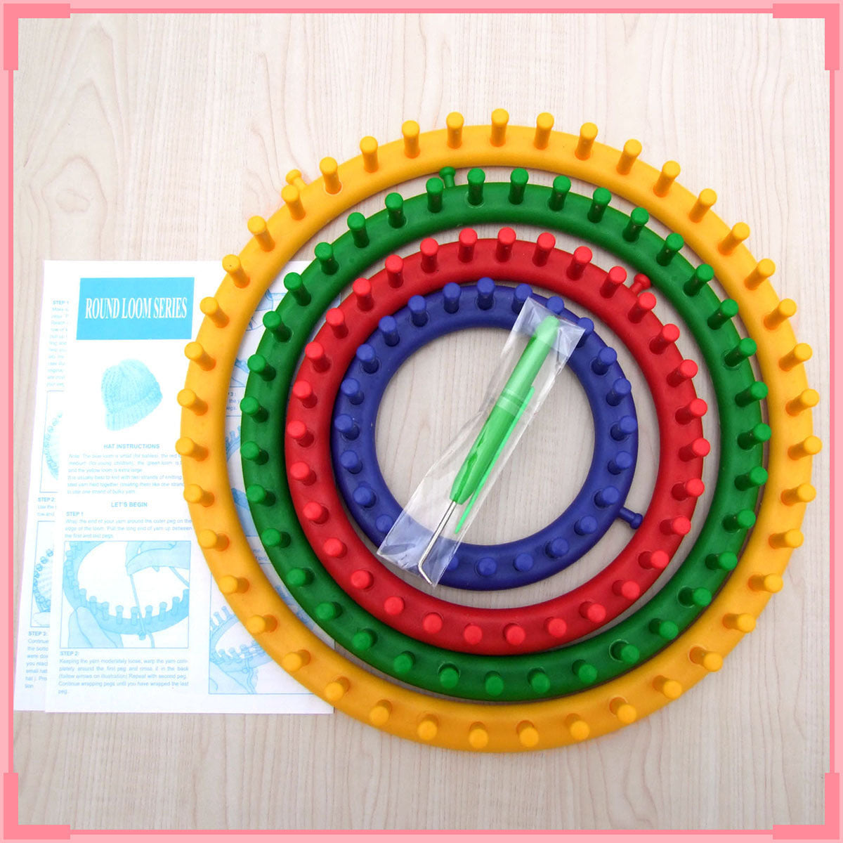 Set round castle knitting device hat simple knitting tool käsityöpaketti kutomiseet apuväline