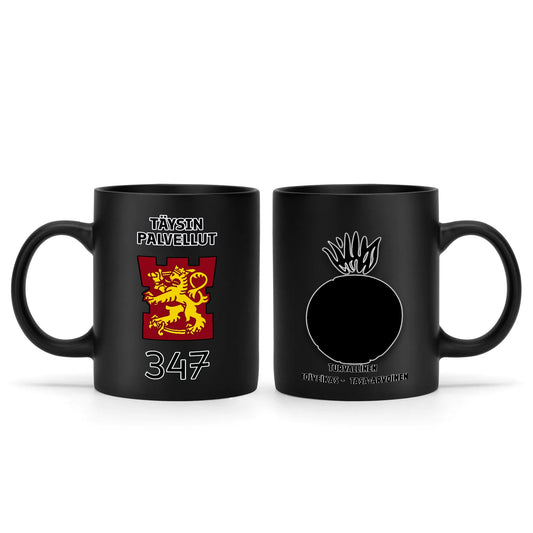 SUOMEN ARMEIJAN ASELAJIT, Intti,  musta muki,  MILITARY suomi, muki,