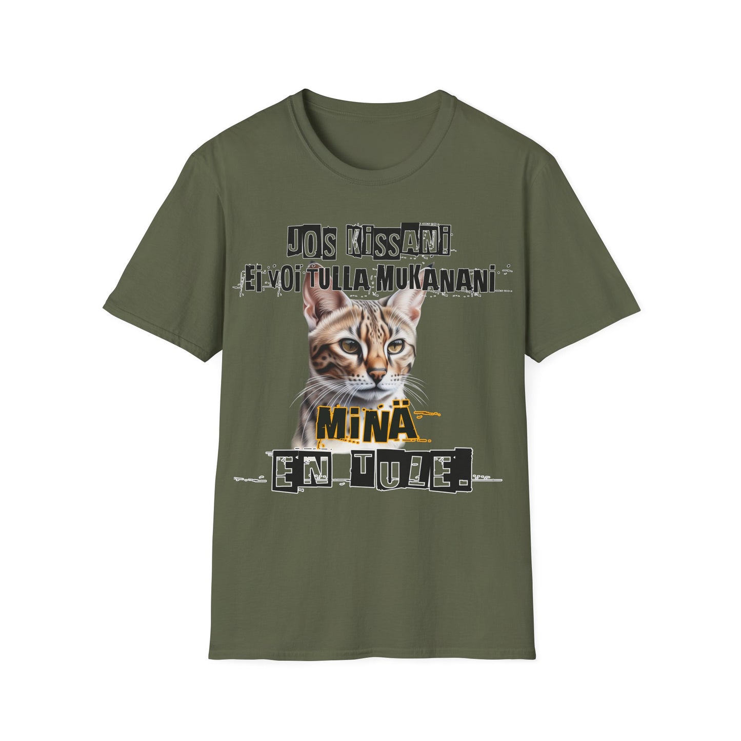 T-Paita - jos kissani ei voi tulla, minä en tule, savannah