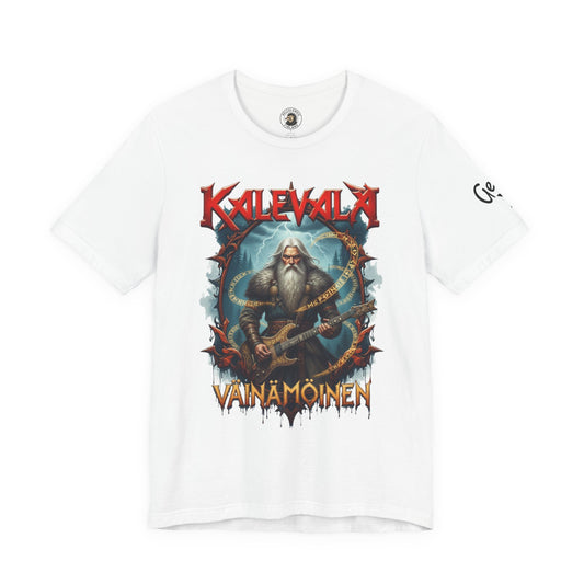 väinämöinen t‑paita bändi tyyliin T-Shirt — Retro Vintage Logo Tee