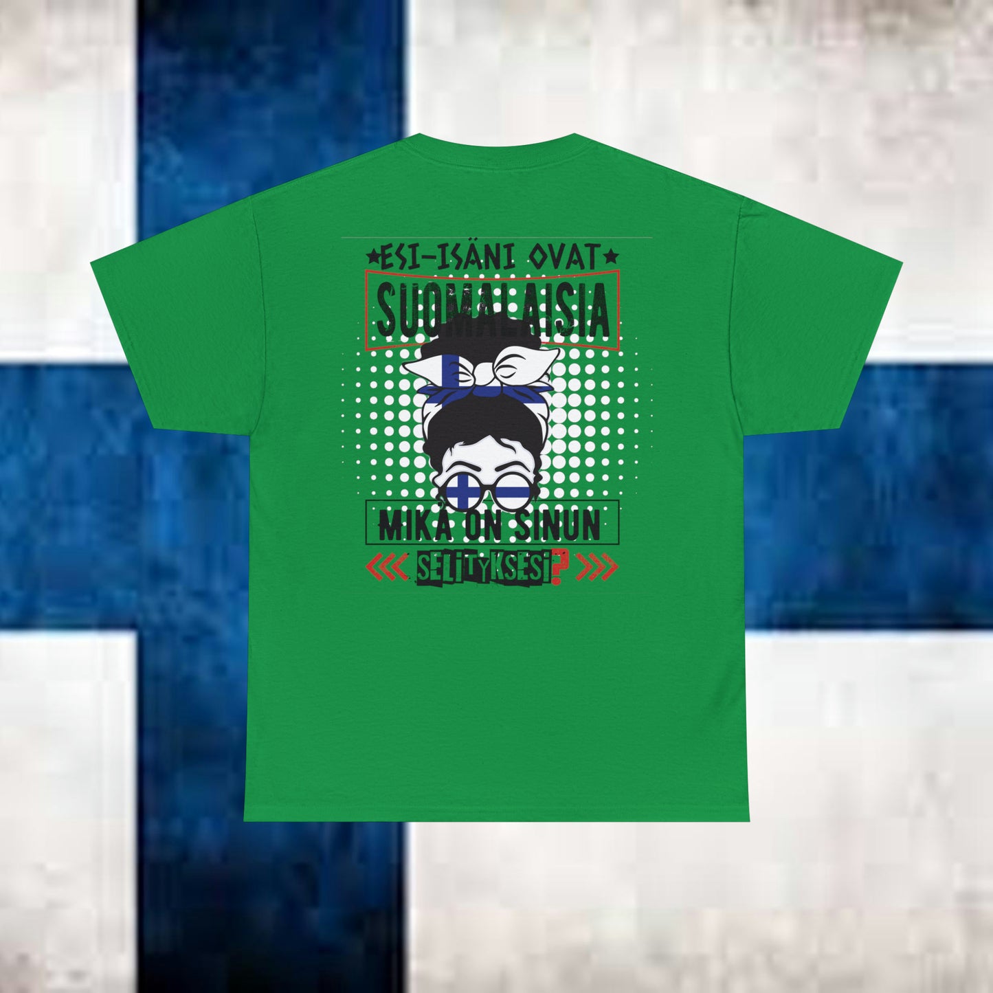 Unisex paksu puuvillainen t-paita - esi-isäni ovat suomalaisia