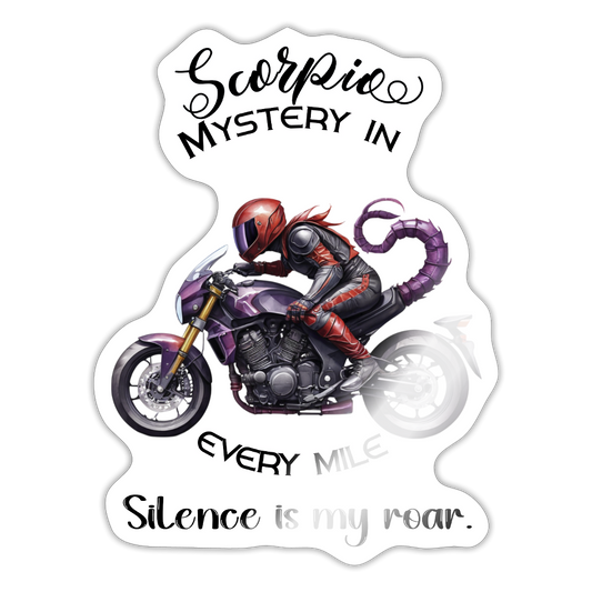 Mystery skorpioni – biker editioni - Tarra - valkoinen kiiltävä