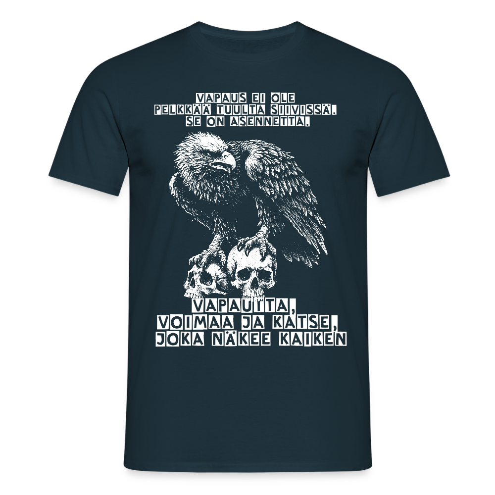Miesten t-paita - kotka - laivasto sininen