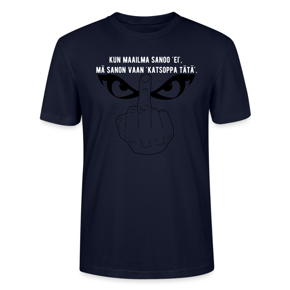 Stanley/Stella CRAFTER unisex t-paita Keskisormi - laivastonsininen