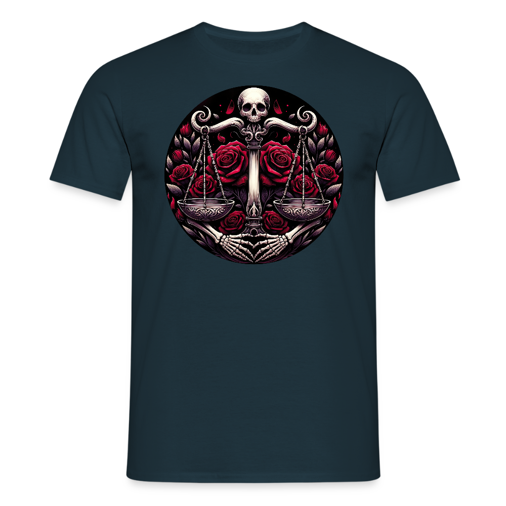 vaaka Miesten t-paita - laivasto sininen