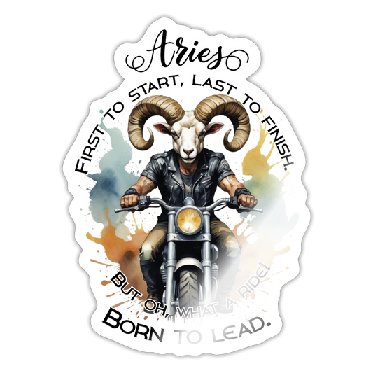 Oinas motoristina – tämmöne tarraki huutaa vapaudesta ja pärinästä - Tarra - valkoinen kiiltävä