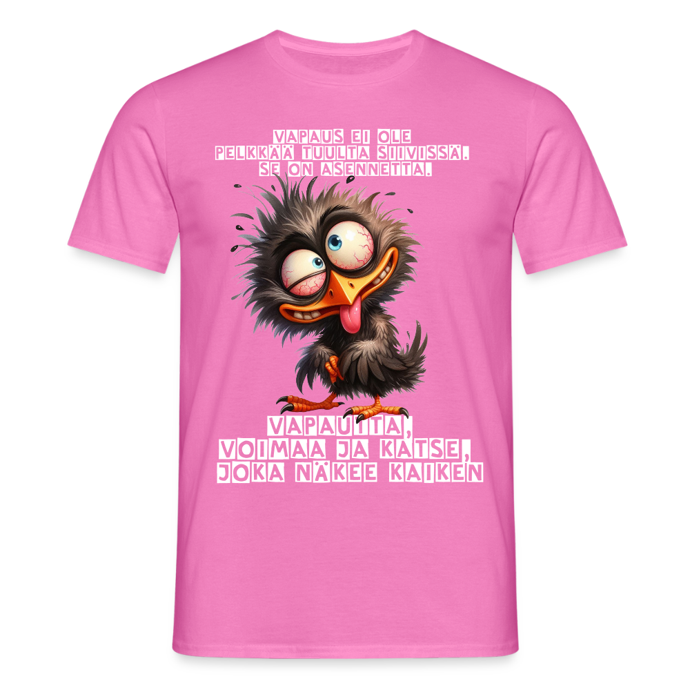 Miesten t-paita - kotka - vaaleanpunainen