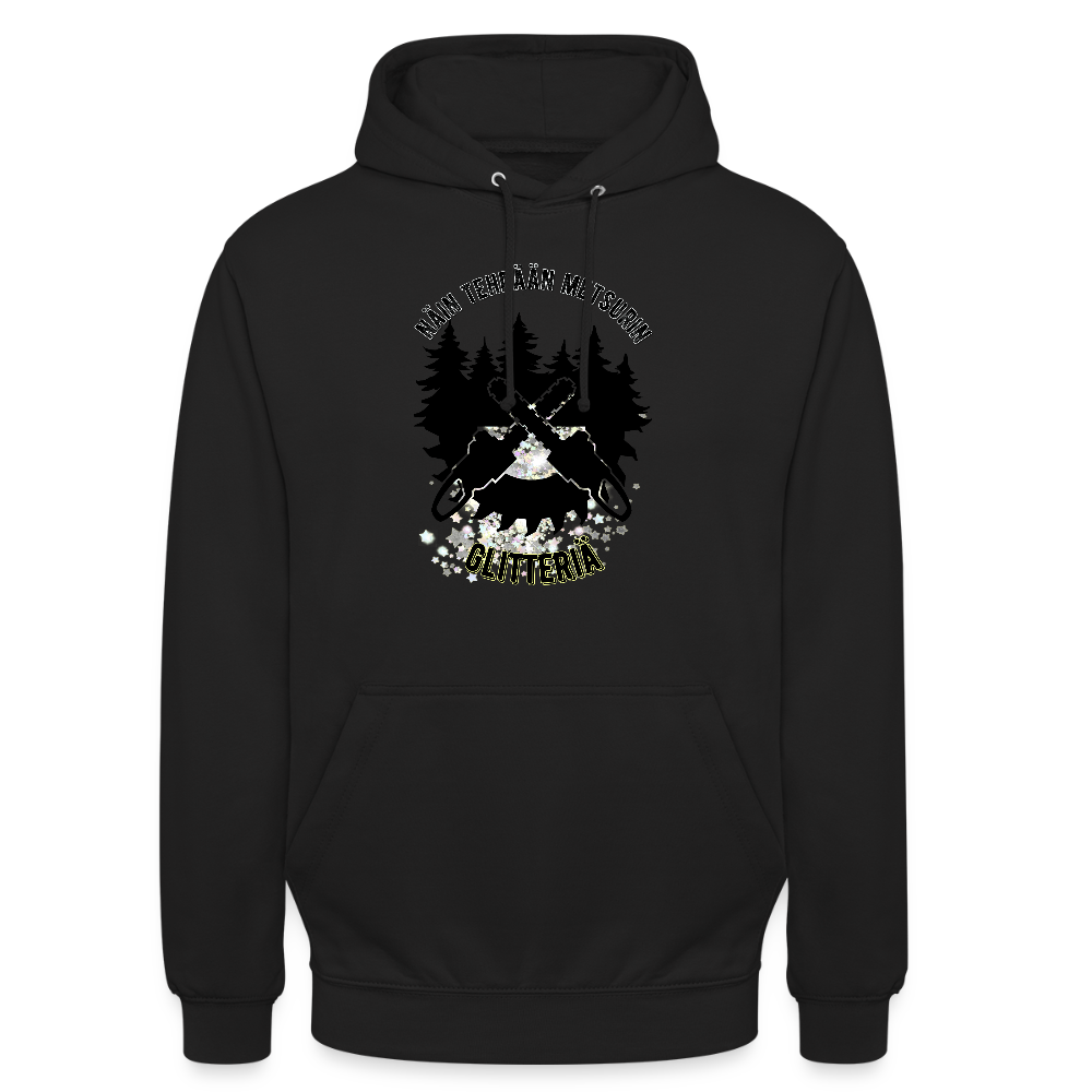 Huppari ”unisex” , näin tehdään metsurin glitteriä - musta