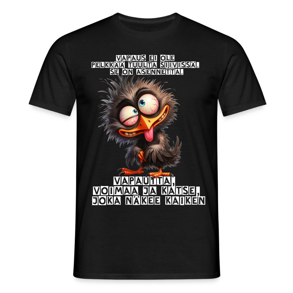 Miesten t-paita - kotka - musta