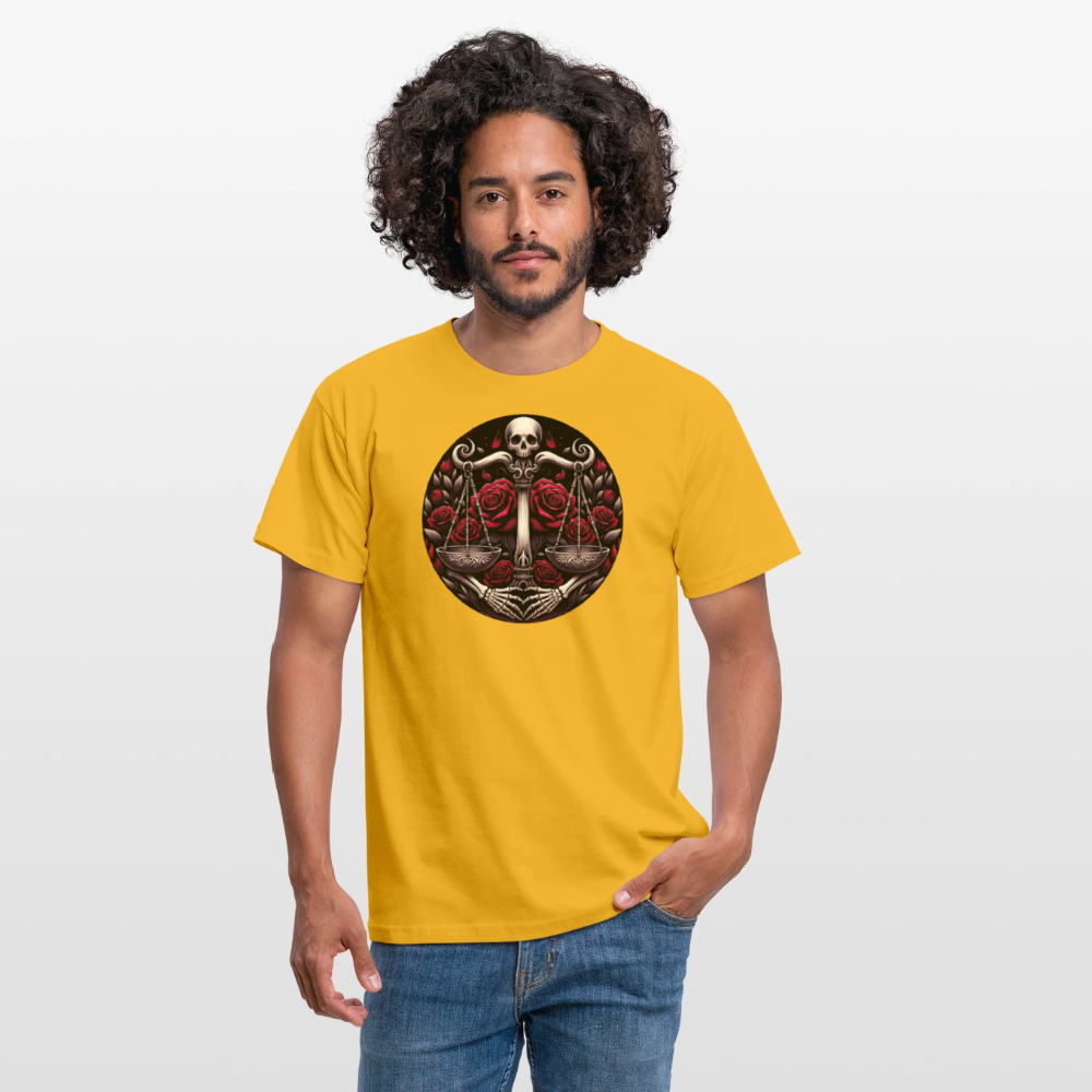 vaaka Miesten t-paita - keltainen