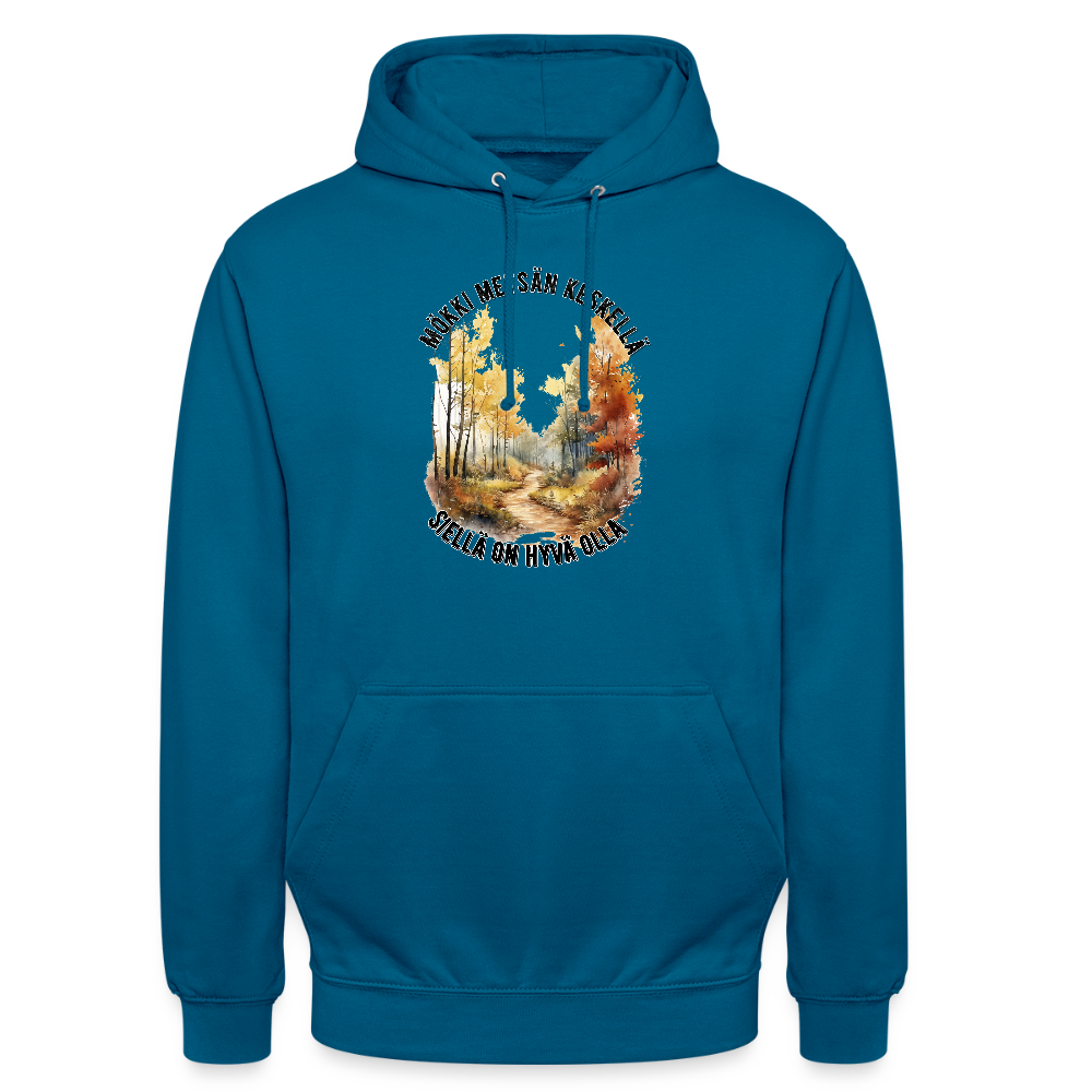 Huppari ”unisex” mökki metsän keskellä - meren sininen