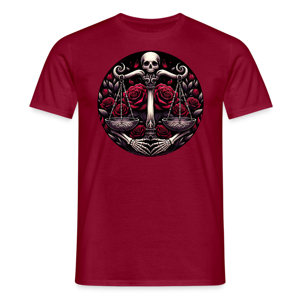 vaaka Miesten t-paita - tiilenpunainen