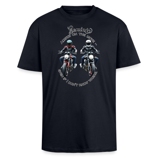 Kaksoset - T-paita niille, jotka ei haluu olla tylsiä - Paksu Oversized T-paita - laivastonsininen