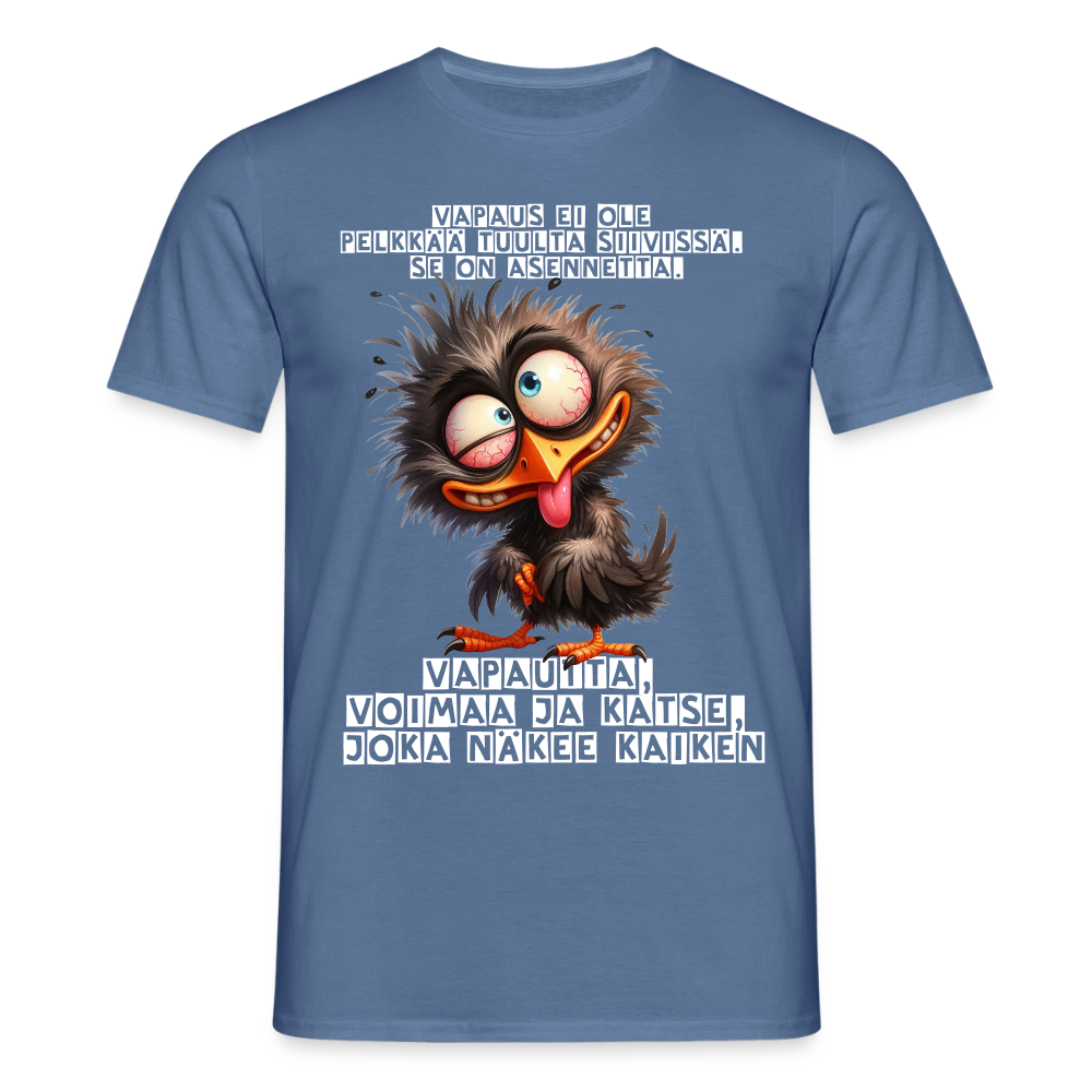 Miesten t-paita - kotka - kyyhkynsininen