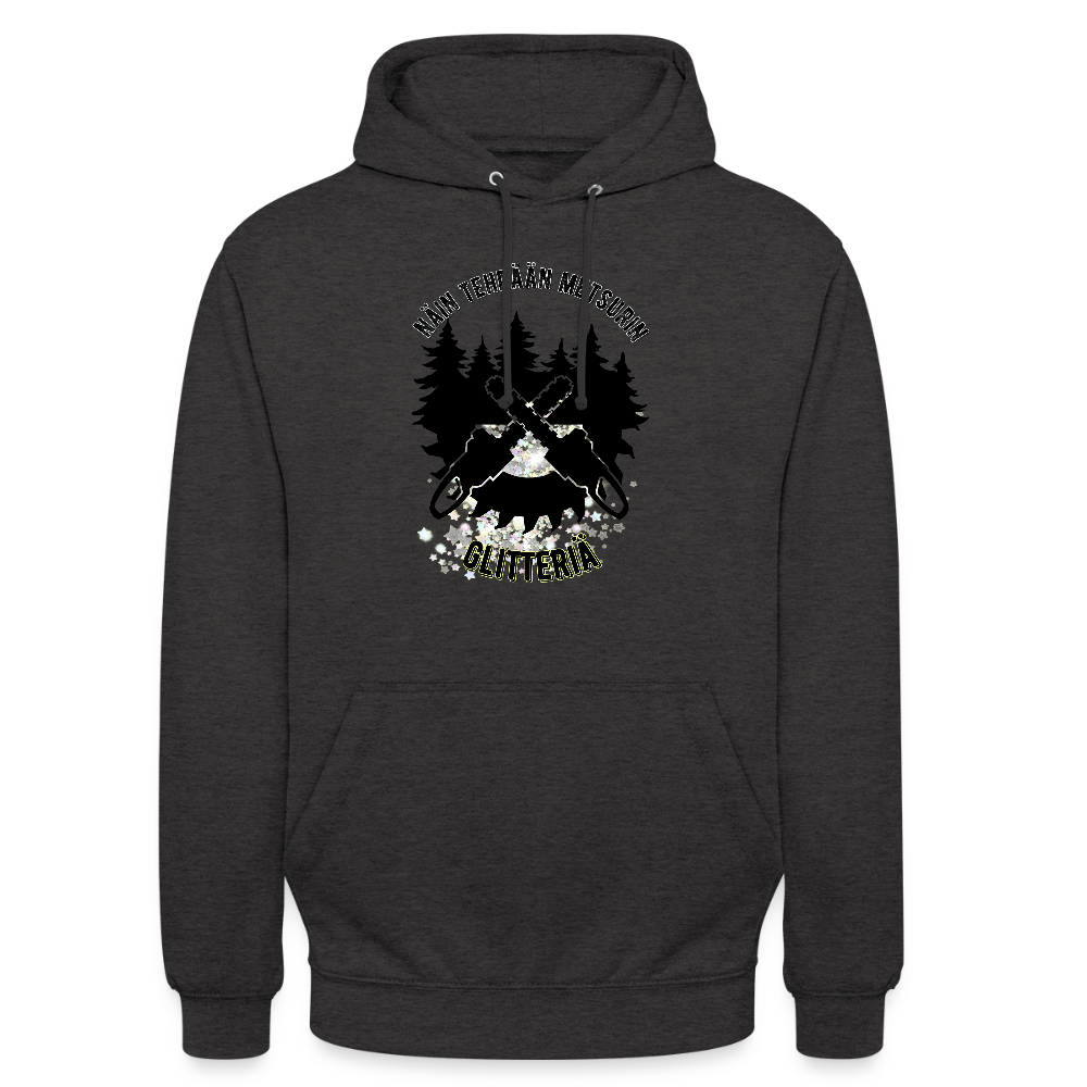 Huppari ”unisex” , näin tehdään metsurin glitteriä - hiilenharmaa