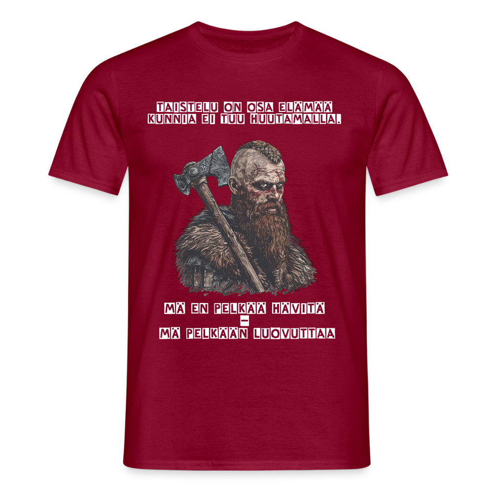Miesten t-paita - viikinki - tiilenpunainen