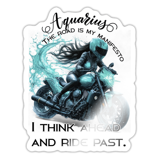 Vesimies-biker - tarra - valkoinen kiiltävä