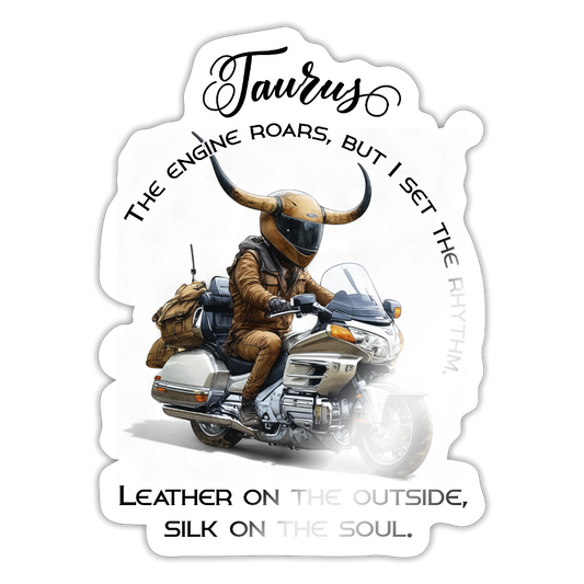Iso Taurus Härkä Goldwing  Tarra - valkoinen kiiltävä